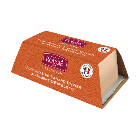 Rougié Duck Foie Gras with Espelette Pepper 500g
