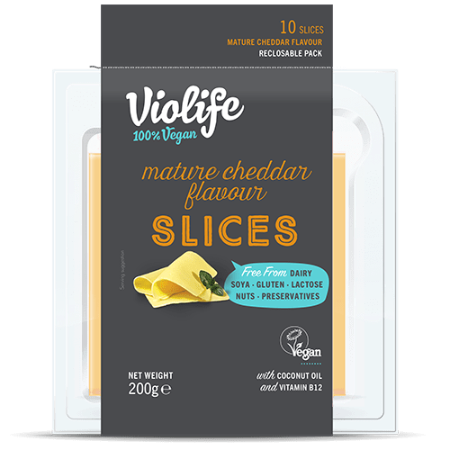 Violife Mature Cheddar Flavour Slices 200g