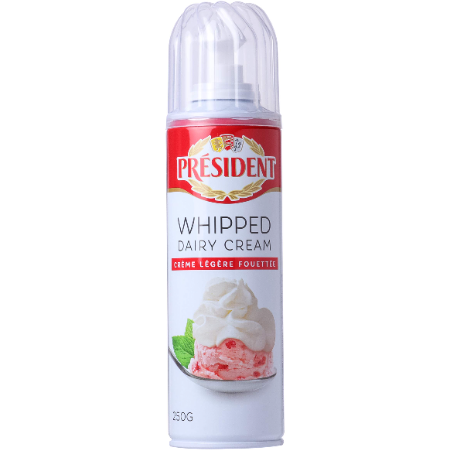Président Sweetened Chantilly Spray Cream 250g