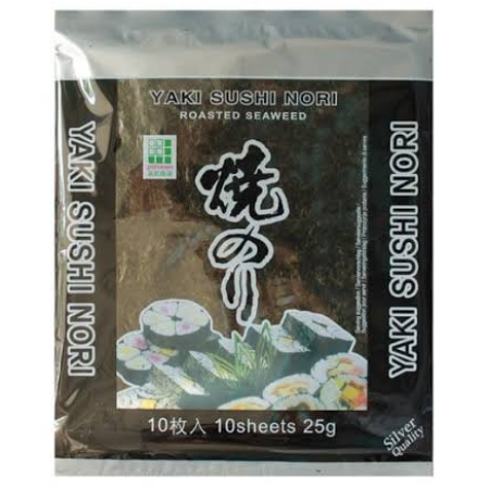 Silver Yaki Nori Sheets 25g
