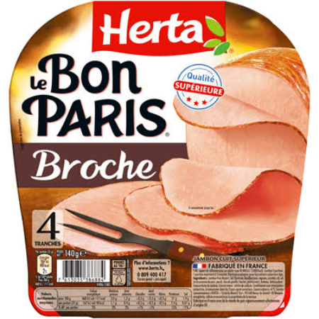 Herta Le Bon Paris Broché Ham – 4 Slices 140g