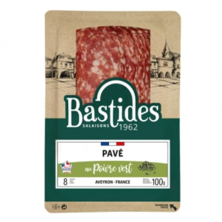 Bastides Pavé au Poivre Vert 100g