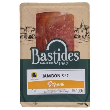 Bastides Jambon Sec Serrano 100g 