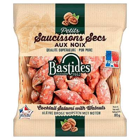 Bastides Saucisson Sec with Walnuts 80g