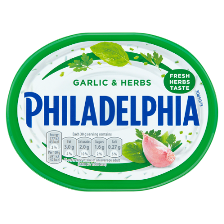 Philadelphia Light Garlic & Herbs Cream Cheese 165g