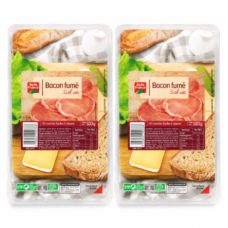 Belle France Thin Smoked Bacon Slices 100g x 2