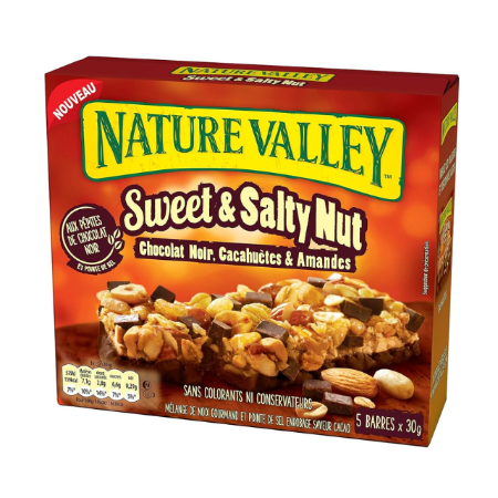 Nature Valley Sweet & Salty Dark Chocolate Nut Bars 5 x 30g 