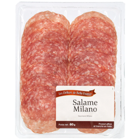Les Délices de Belle France Sliced Milano Salami 80g