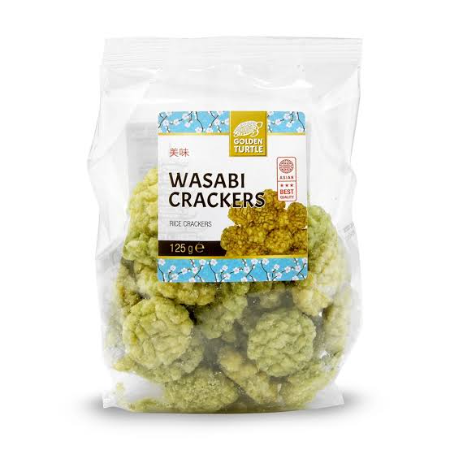 Golden Turtle Wasabi Rice Crackers 125g