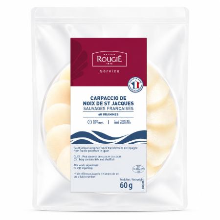 Rougié Carpaccio of Raw Scallops from Normandy 60g