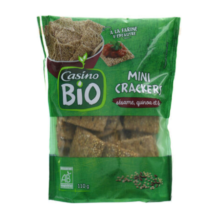 Bio Village Organic Mini Crackers – Sesame & Quinoa 110g