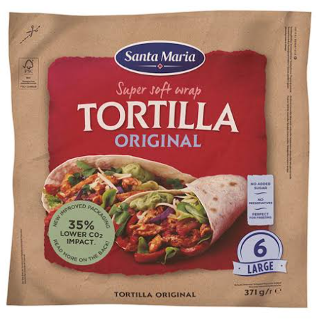 Santa Maria Tortilla Original Large 371g (6pcs)