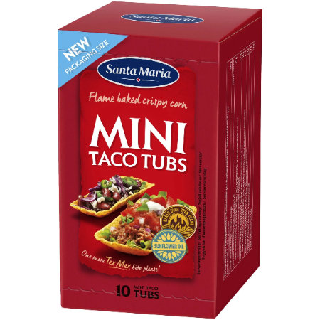 Santa Maria Mini Taco Tubes 14pcs  86g
