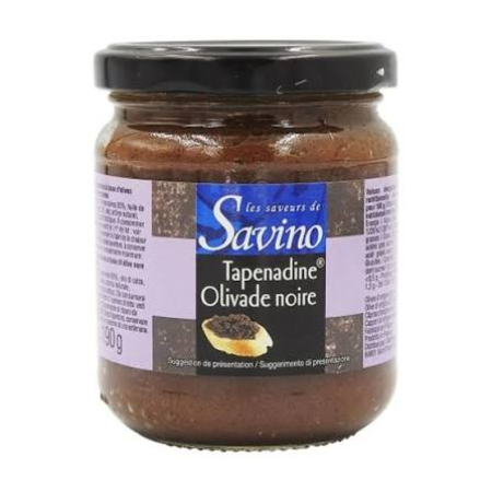 Savino Black Olive Tapenade 190g