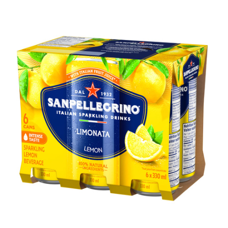 Sanpellegrino Limonata Sparkling Lemon 330ml x 6