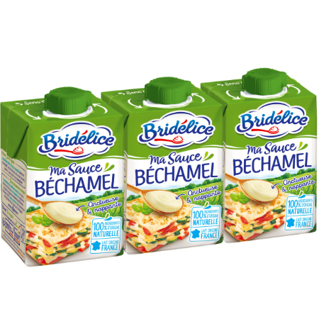 Bridélice Béchamel Sauce 3 X 200ml