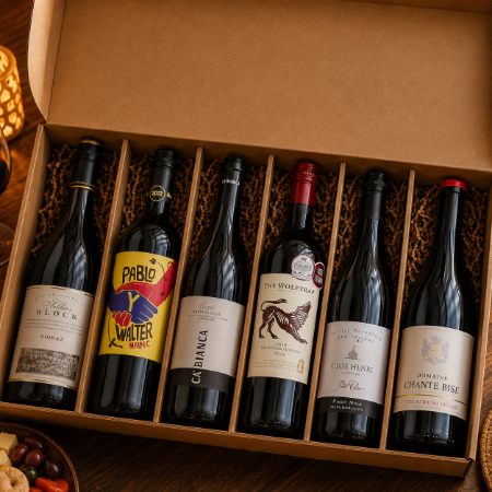 All Around the World Red Wine Box