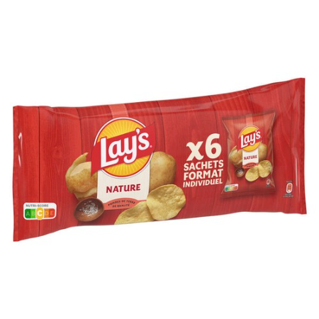 Lay's Classic Potato Chips Multipack – Nature (6 × 25g)
