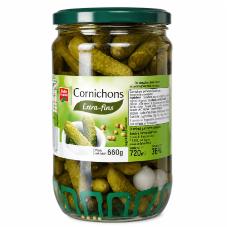 Belle France Gherkins X-fine 660g
