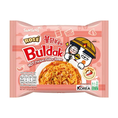 Samyang Buldak Rosé Hot Chicken Flavor Ramen 140g