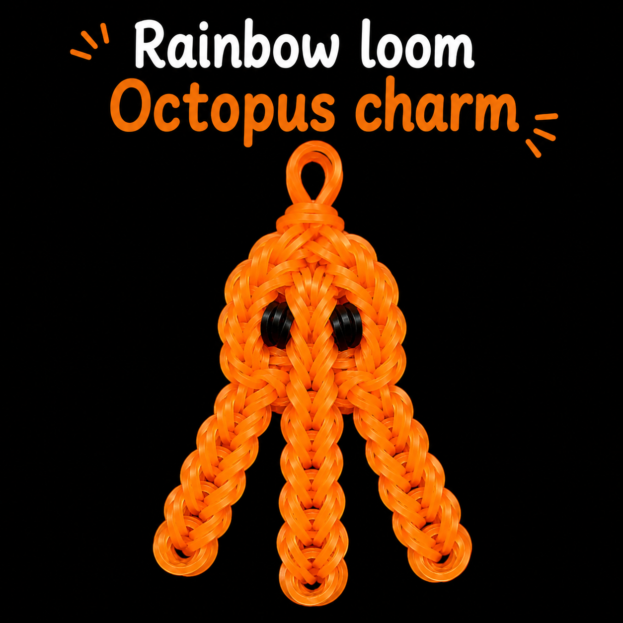 Rainbow Loom Octopus Charm
