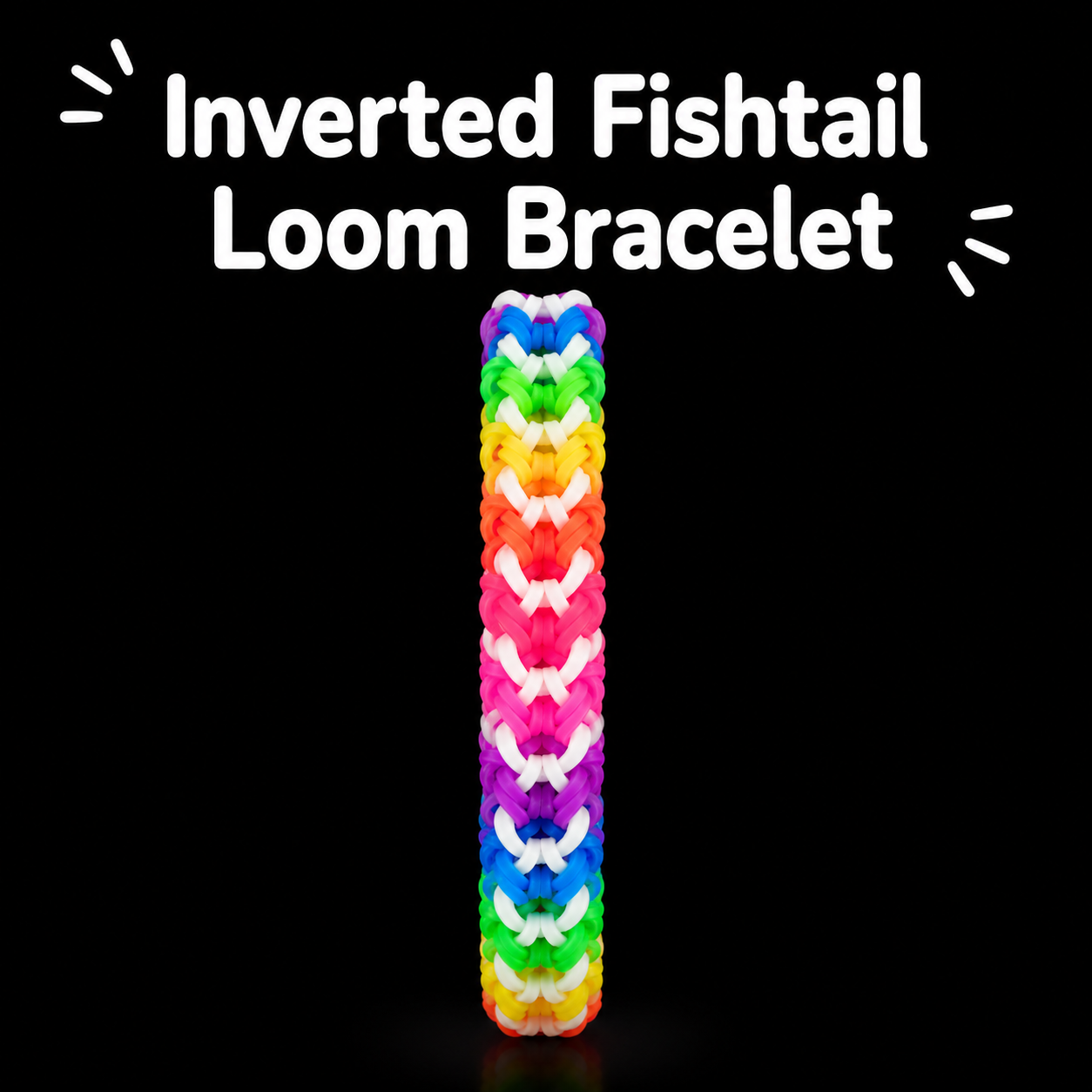 Inverted Fishtail Loom Bracelet.