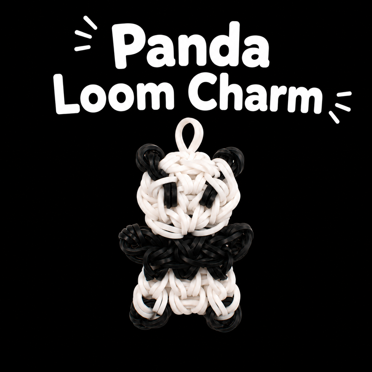 Panda Loom Charm