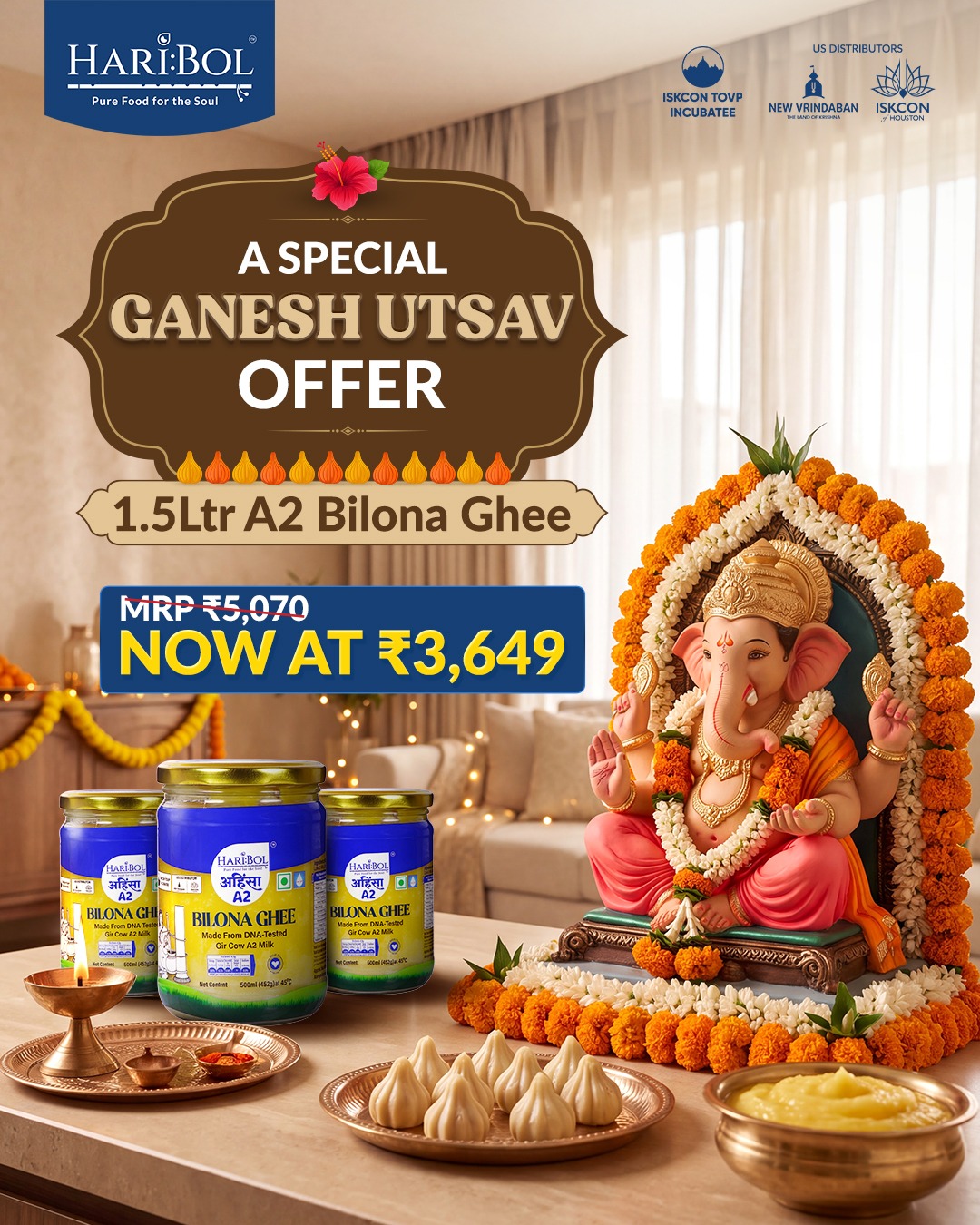 A2 Bilona Ghee 1.5 ltrs 