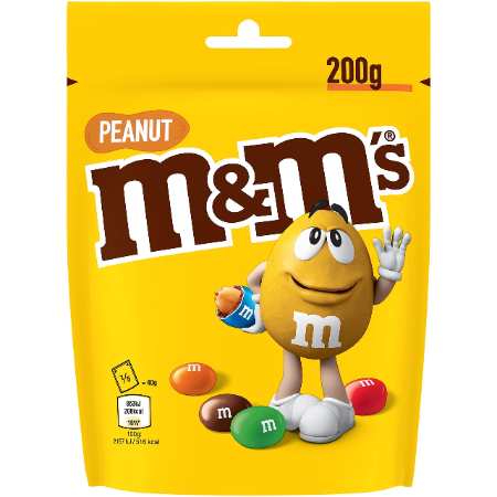 M&M's Milk Chocolate & Peanut 200g