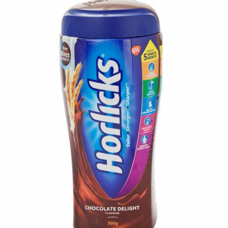 Horlicks Cholocate Delight Health Drink Malt Jar