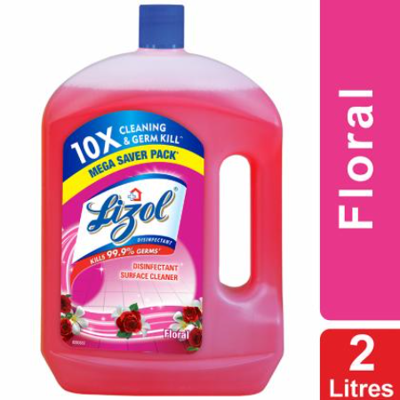 Lizol Floral Disinfectant Surface Cleaner 2 L