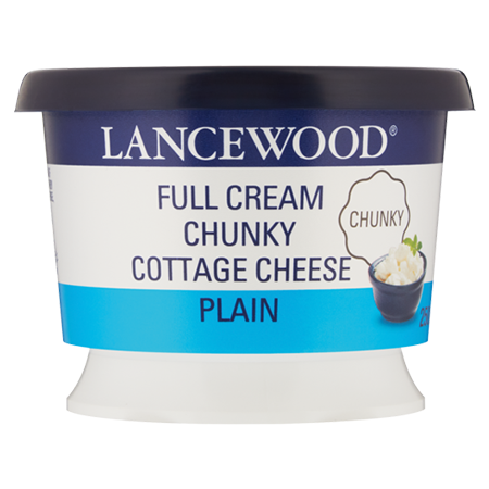 Cottage Cheese Full Cream Chunky Lancewood (250g)