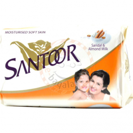 Santoor Almond White Body Soap