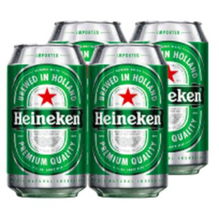 Heineken Beer (330ml x 4 Cans)