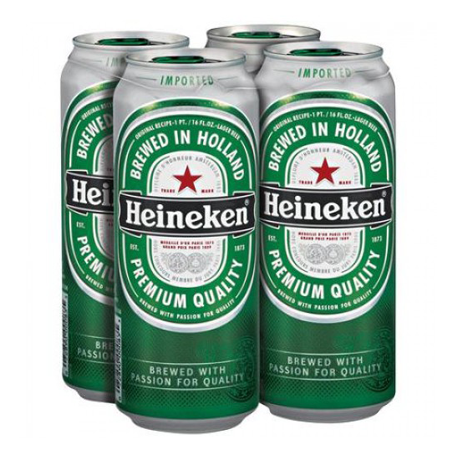 Heineken Beer (500ml x 4 Cans)