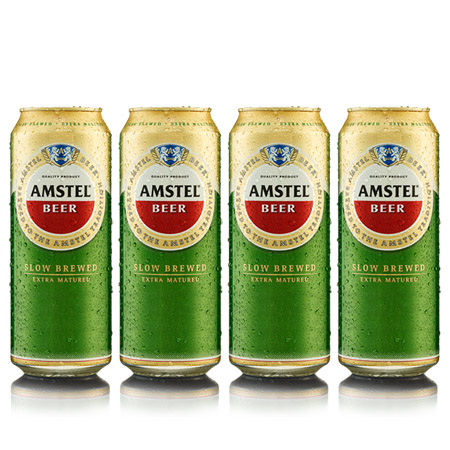 Amstel Beer (500ml x 4 Cans) 