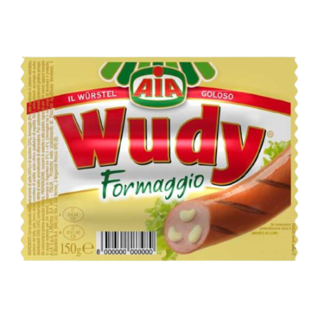 AIA Wudy Formaggio Cheese Sausages 150g