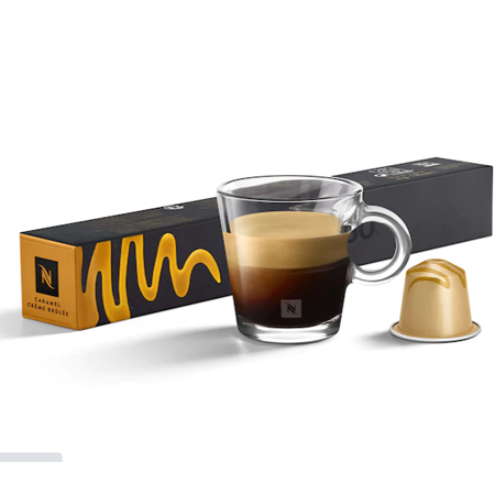 Nespresso Caramel Crème Brulée Coffee Capsules x10