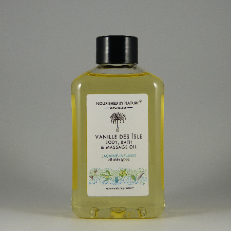 Vanille des isle Jasmine Infused Bath, Body & Massage Oil (150ml)