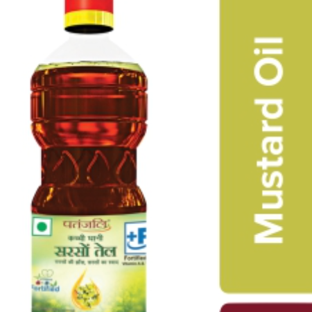 Patnjali Mustard Oil 1L(Bottle)