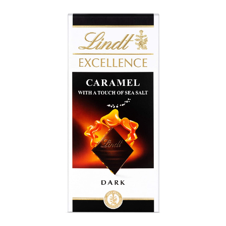 Caramel Dark Chocolate Bar - Lindt EXCELLENCE (100g)