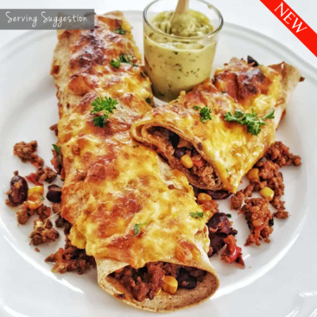 Beef Enchiladas with black beans