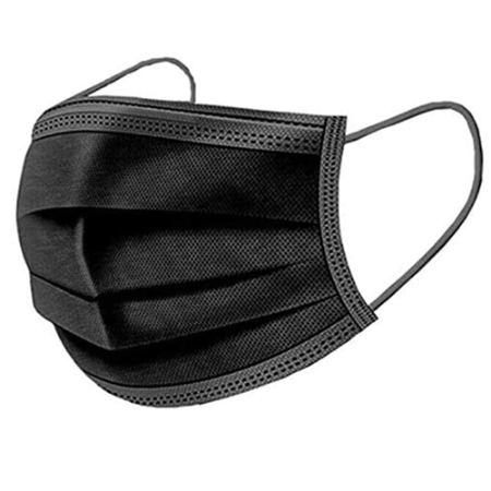 Black Disposable Face Mask x50