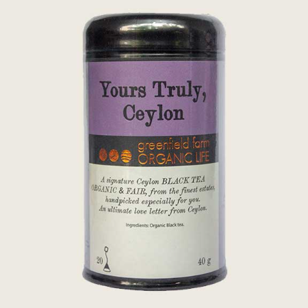 Yours Truly Ceylon Black Tea - Organic Life ( 40g)
