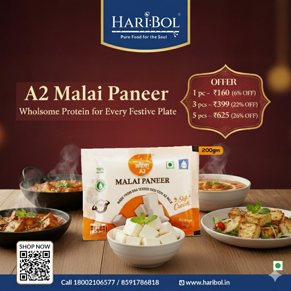 Desi- Gir Cow  Malai Paneer