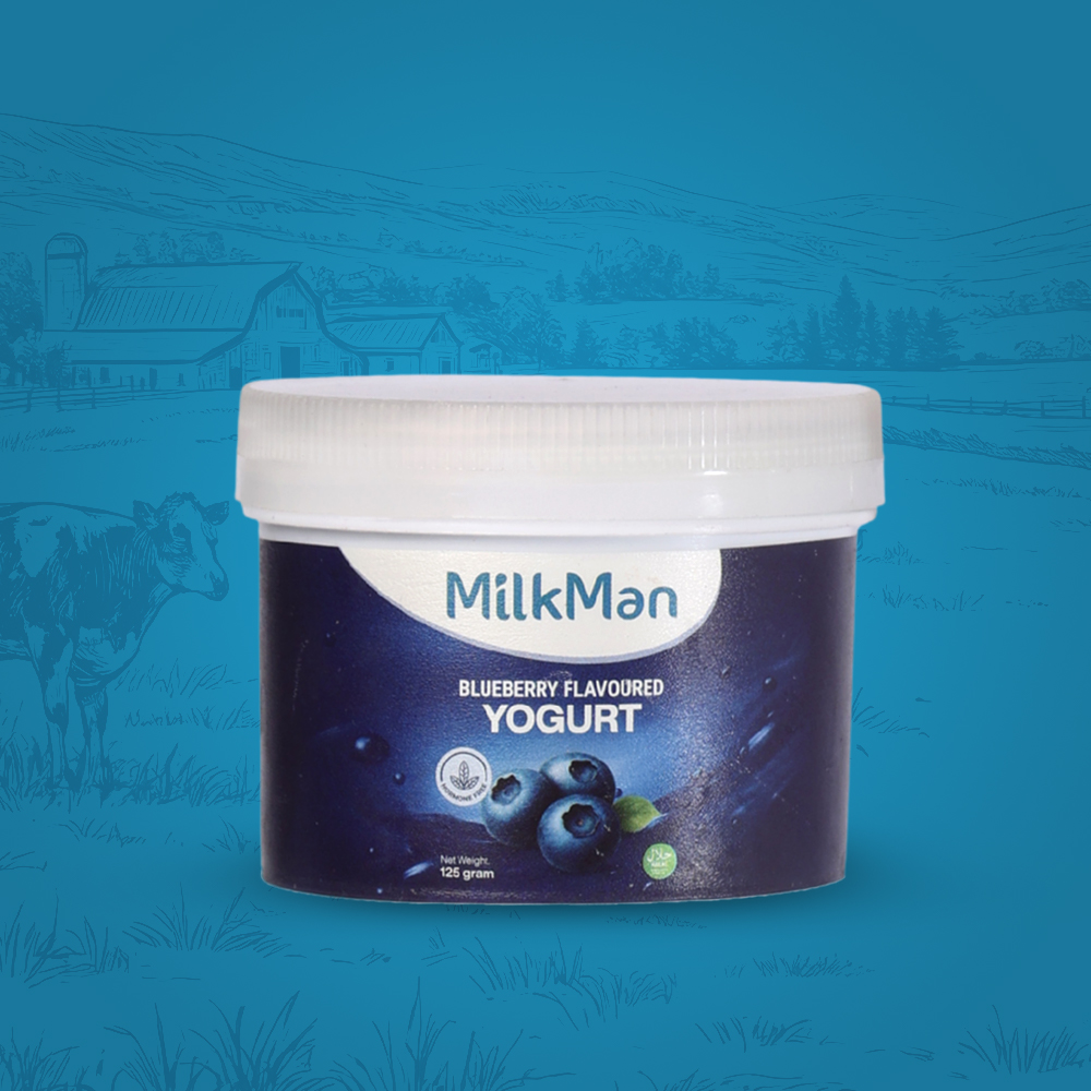 Flavored Blueberry Yogurt